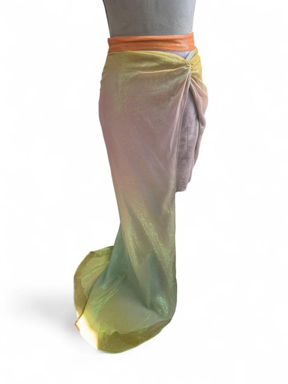 Rococo Sand Leal Pastel Ombre metallic mermaid Swim Sarong skirt